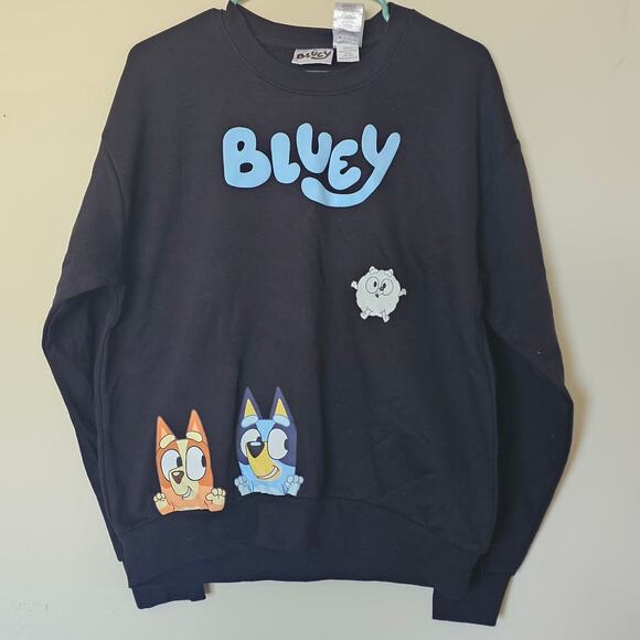 Bluey Cartoon Graphic Crewneck Sweatshirt Size Adult M New w Tags BBC - Picture 1 of 2